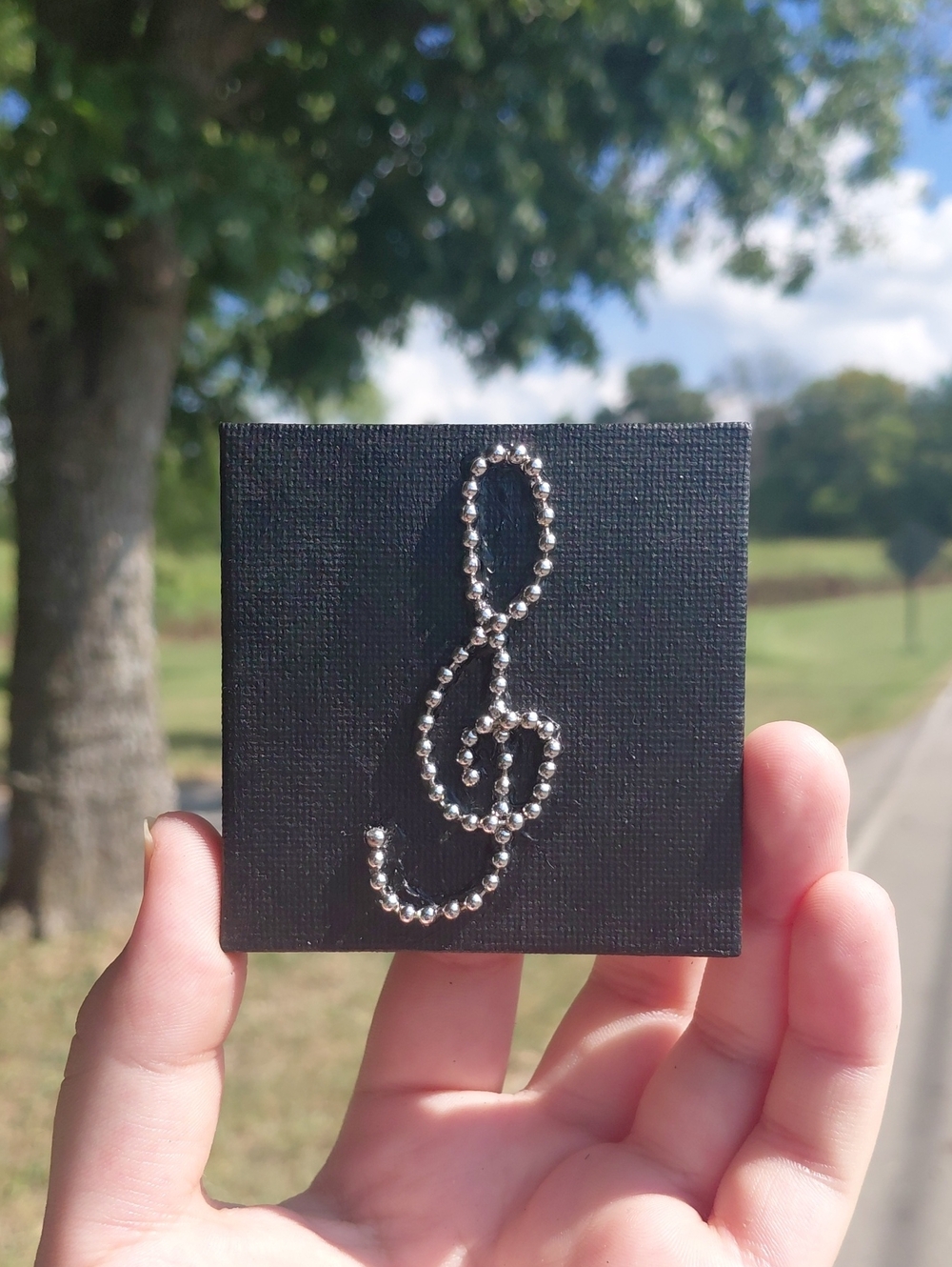 Handcrafted Music Note Junk Jewerly Magent